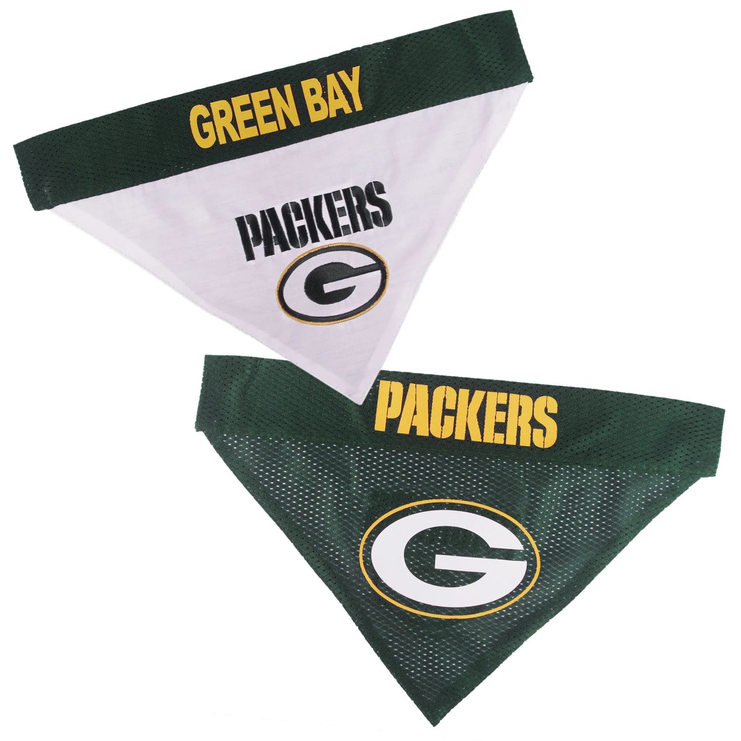 Green Bay Packers Reversible Dog Bandana - Small/Medium