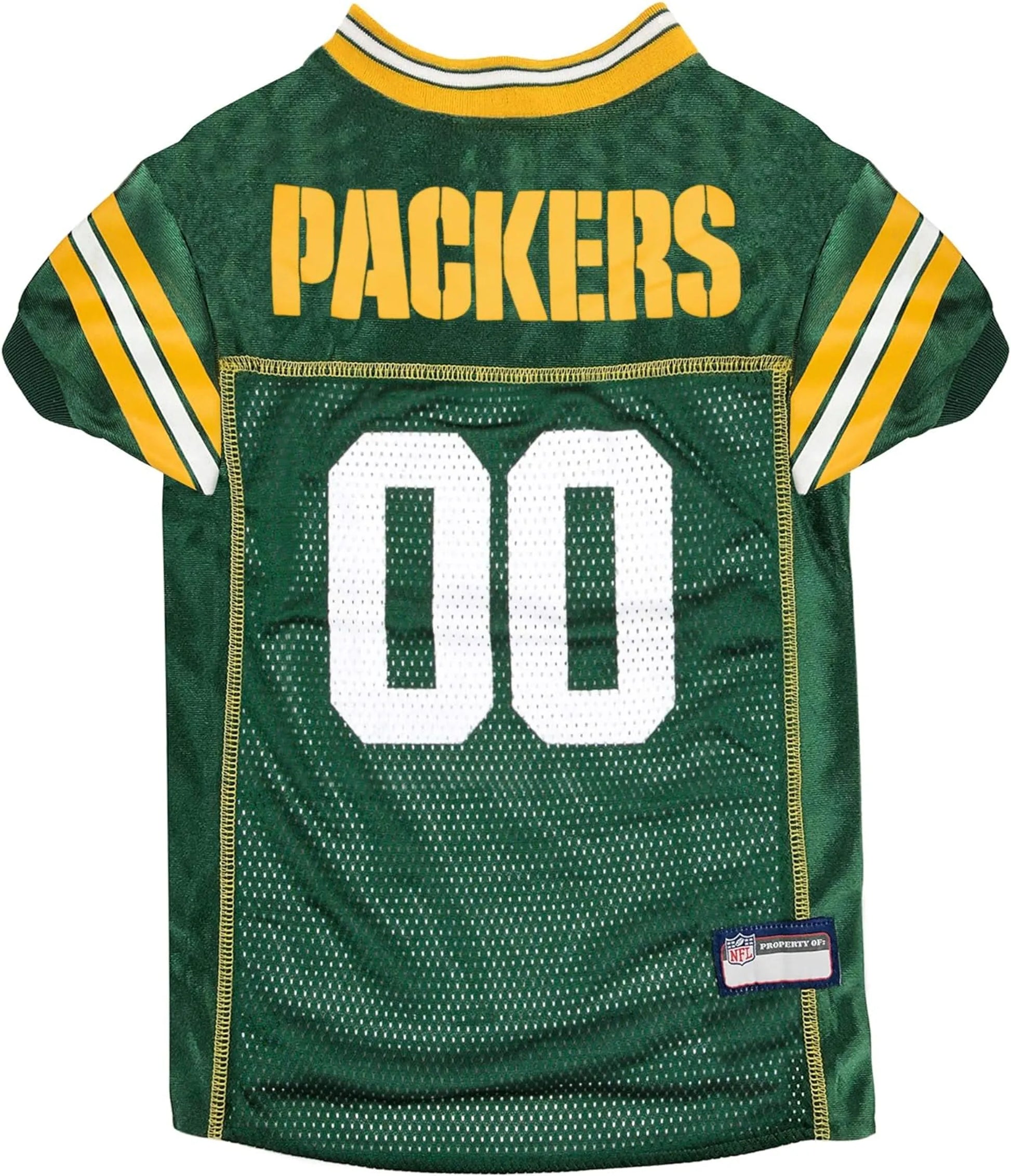 Green Bay Packers Pet Striped Jersey - Your Pet Connection