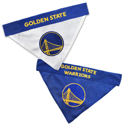 Golden State Warriors Reversible Bandana - Your Pet Connection