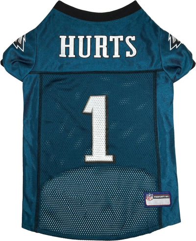 Jalen Hurts Pet Striped Jersey (Phl) - Your Pet Connection