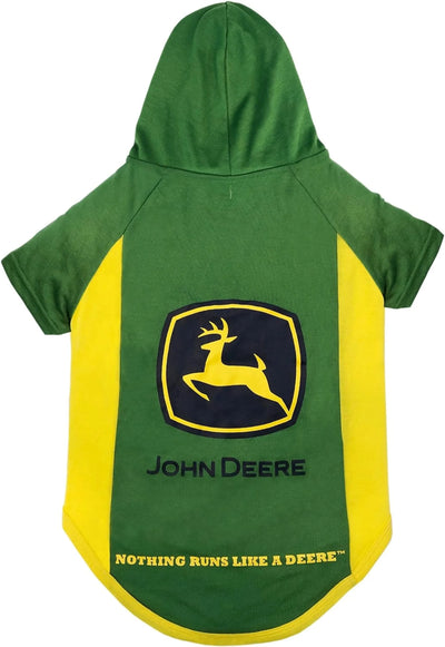 John Deere Tee Hoodie Tee Shirt - Your Pet Connection