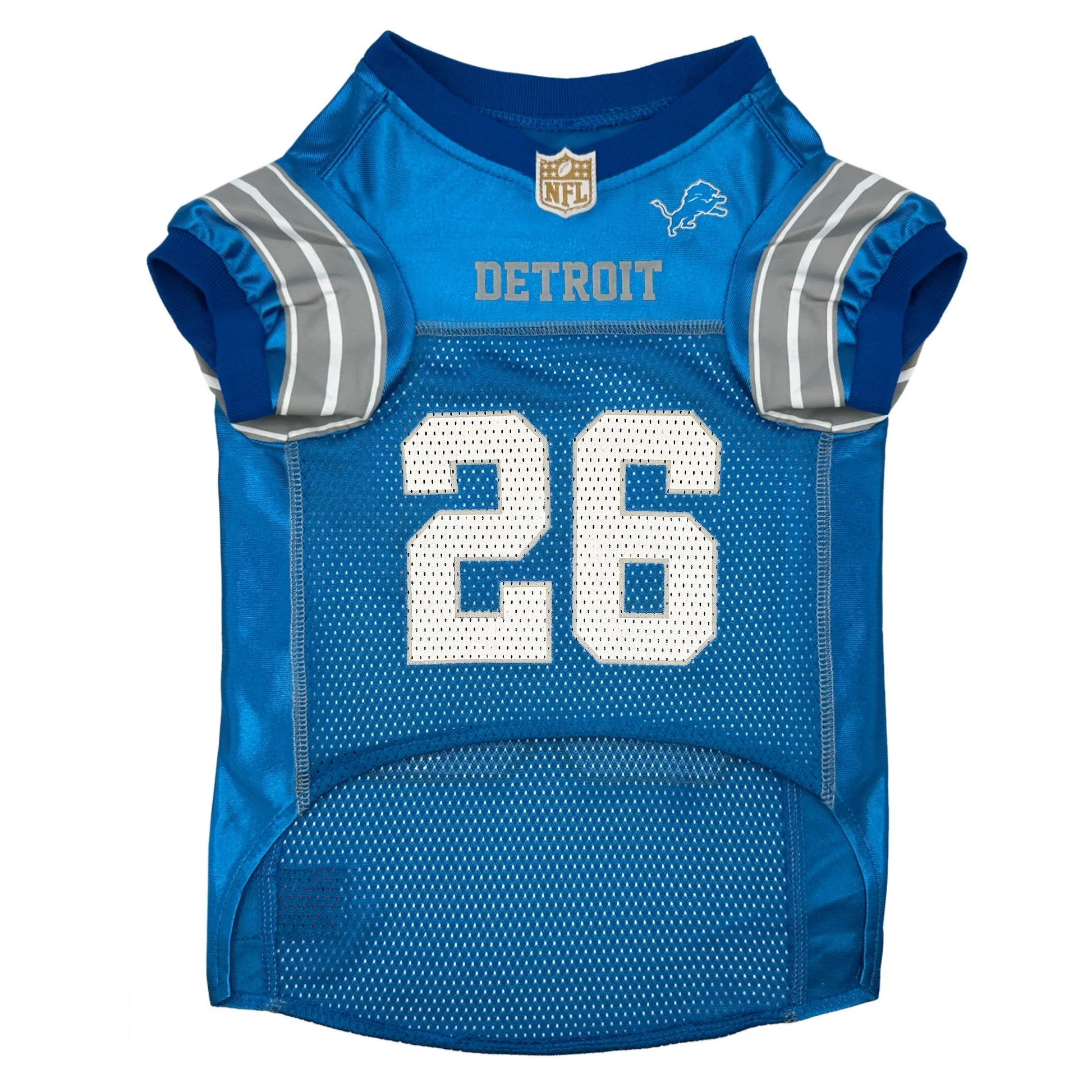 Jahmyr Gibbs Pet Striped Jersey (Det) - Your Pet Connection