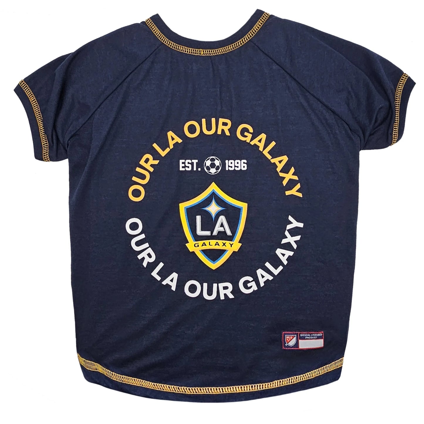 LA Galaxy MLS Pet T-Shirt by Pets First