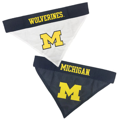 Michigan MLB Reversible Dog Bandana - Large/X-Large