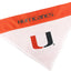 Miami Hurricanes NCAA Reversible Dog Bandana by Pets First