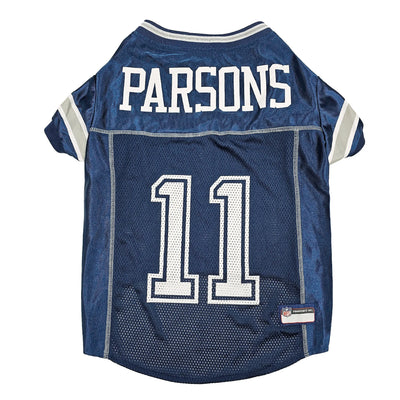 Micah Parsons Pet Striped Jersey (Dal) - Your Pet Connection
