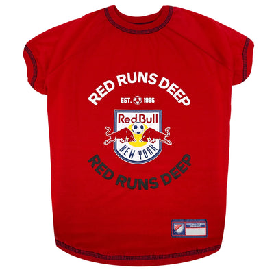 New York Red Bulls MLS Pet T-Shirt by Pets First