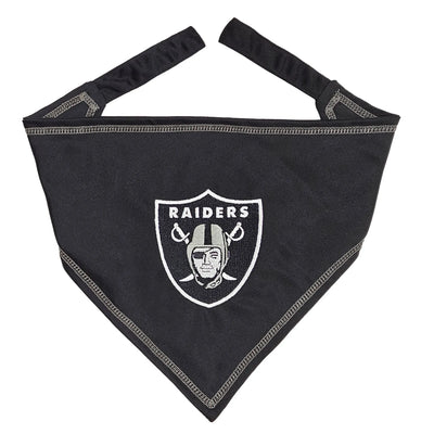 Las Vegas Raiders NFL Adjustable Tie Bandana by Pets First