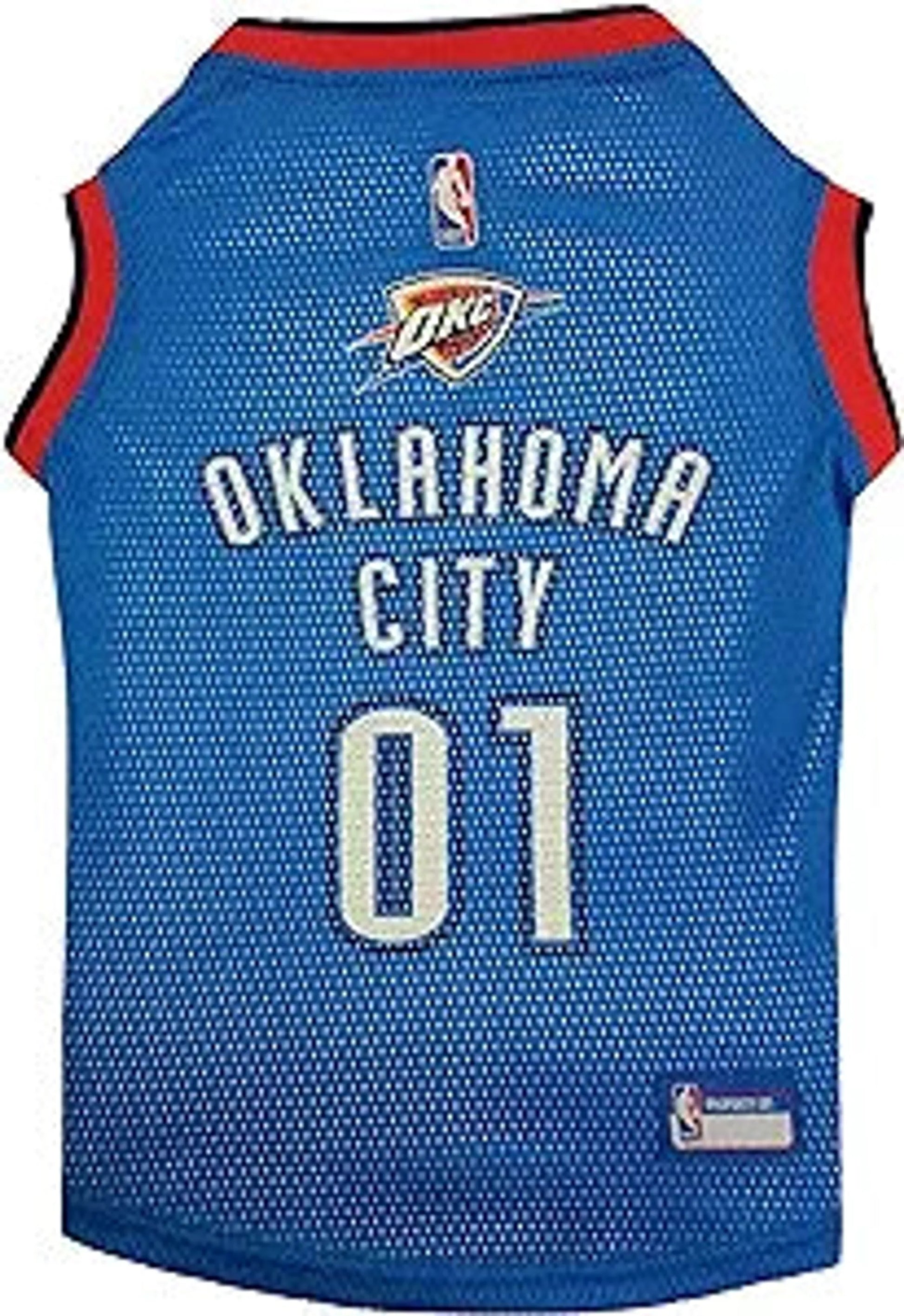 OKC Thunder Basketball Mesh Jersey - Your Pet Connection