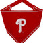 Philadelphia Phillies Tie Around Bandana - Your Pet Connection