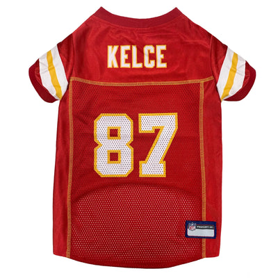 Travis Kelce Pet Striped Jersey (Kcc) - Your Pet Connection