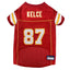 Travis Kelce Pet Striped Jersey (Kcc) - Your Pet Connection