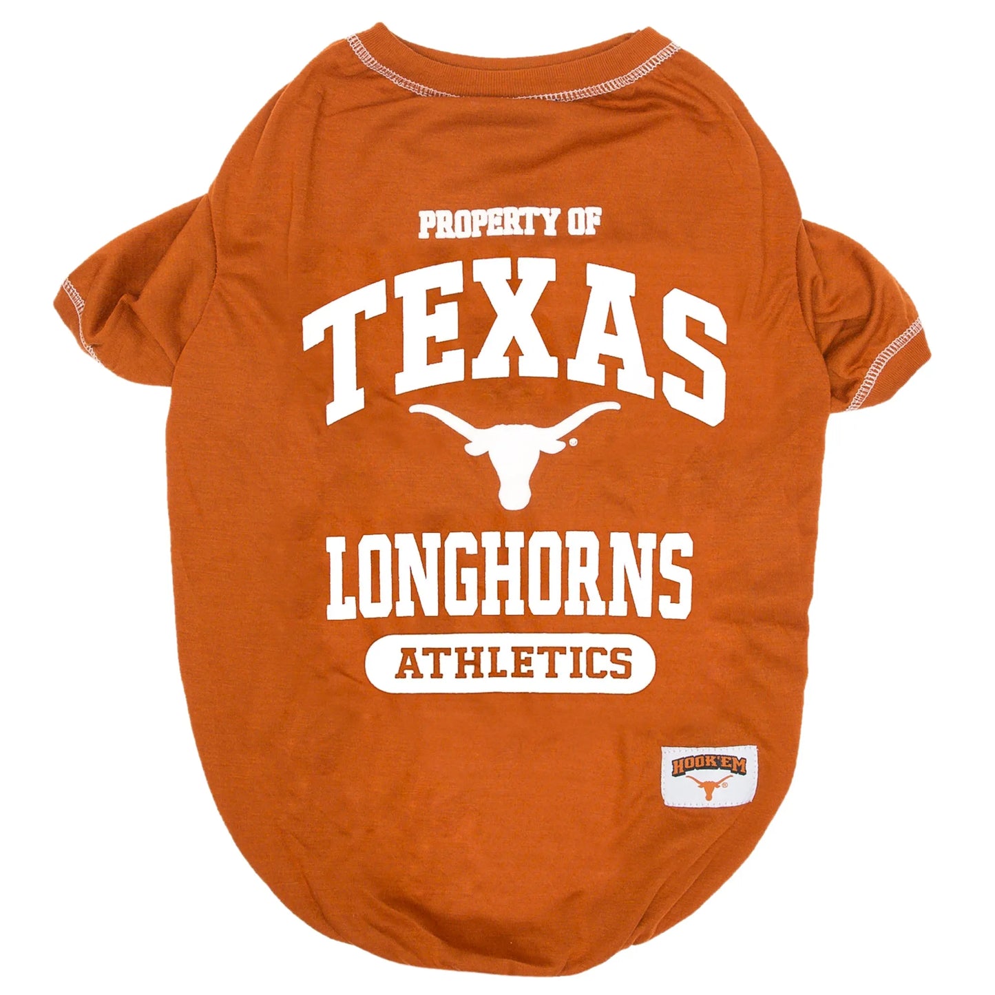 NCAA Pet Apparel Texas Tee Shirt by Pets First
