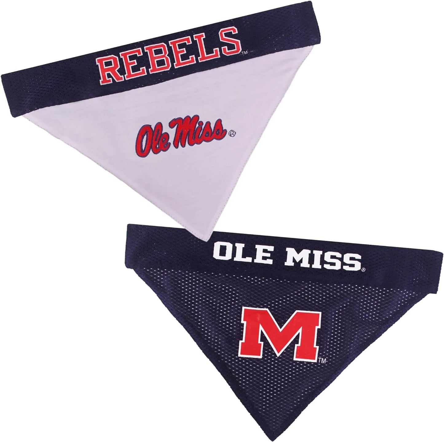 Ole Miss Reversible Bandana - Your Pet Connection