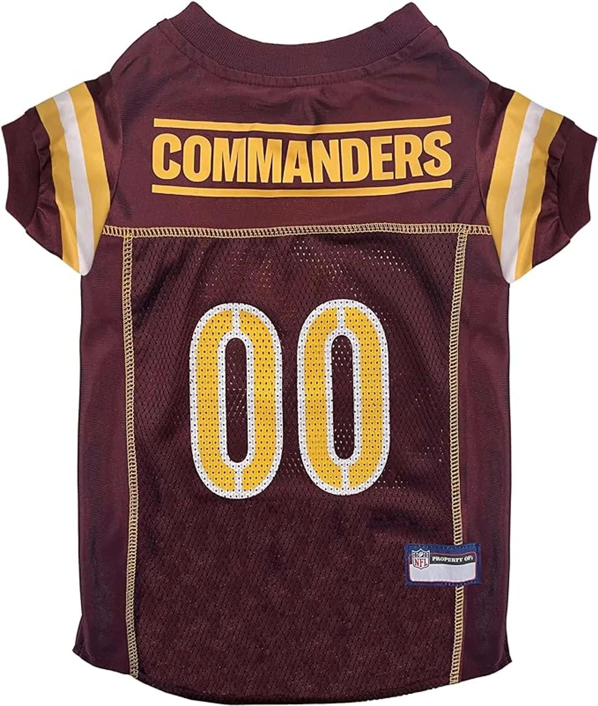 Washington Commanders Pet Striped Jersey - Your Pet Connection