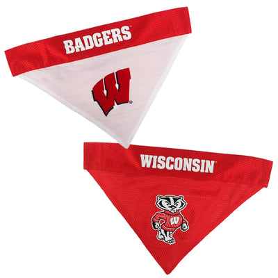 Wisconsin NCAA Reversible Dog Bandana by Pets First