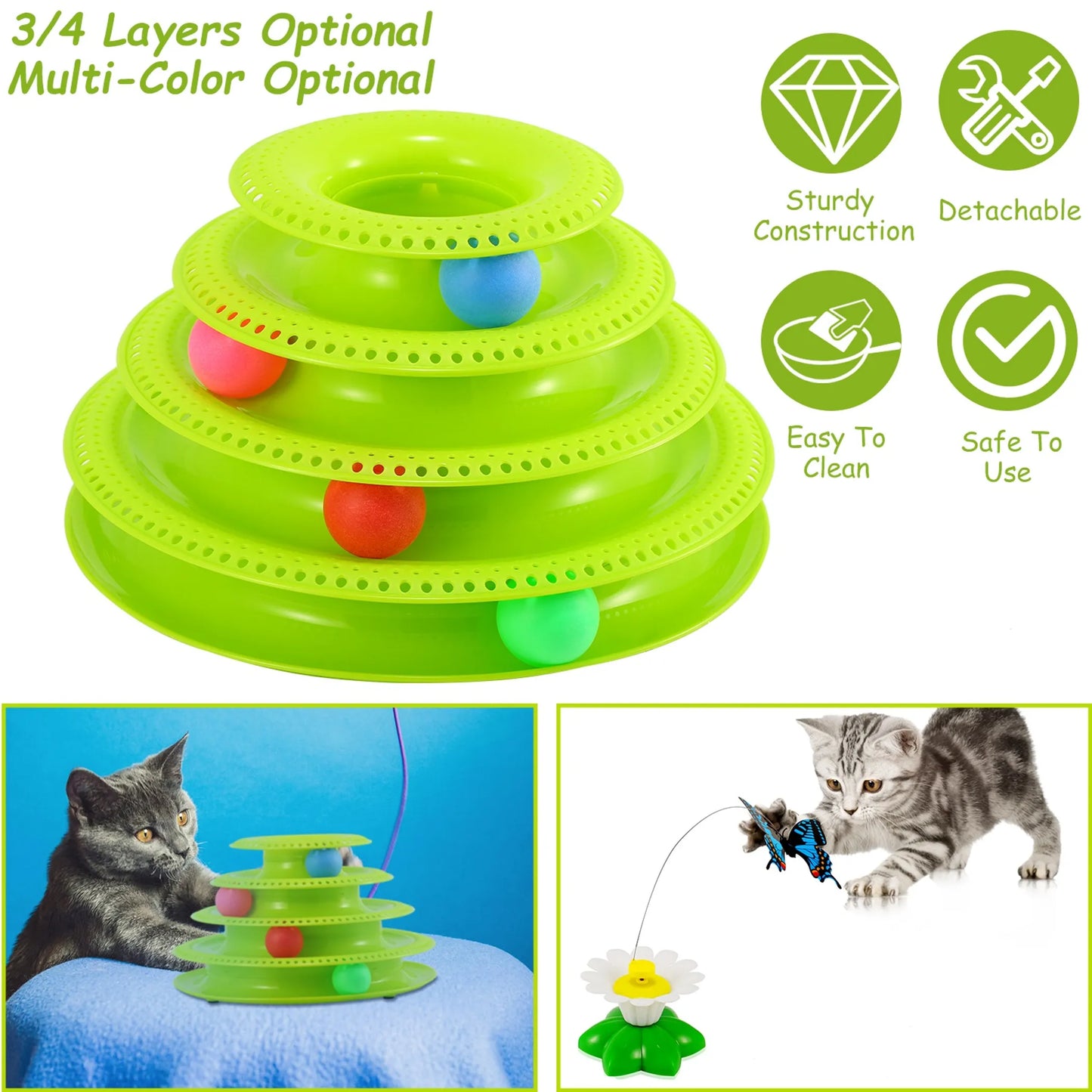 Linx Group Cat Toy Multi-Layer Tower