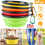 4Pcs Silicone Collapsible Dog Bowls