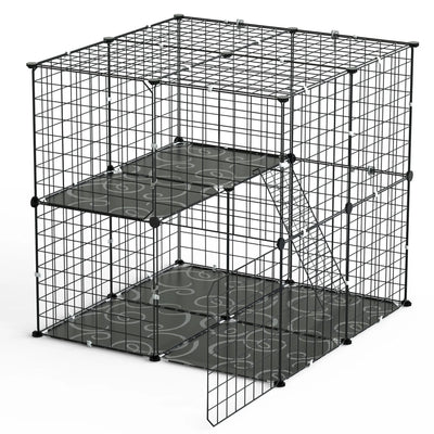 2Tier Cat Cage Playpen Indoor Pet Enclosures Kitten Kennel House