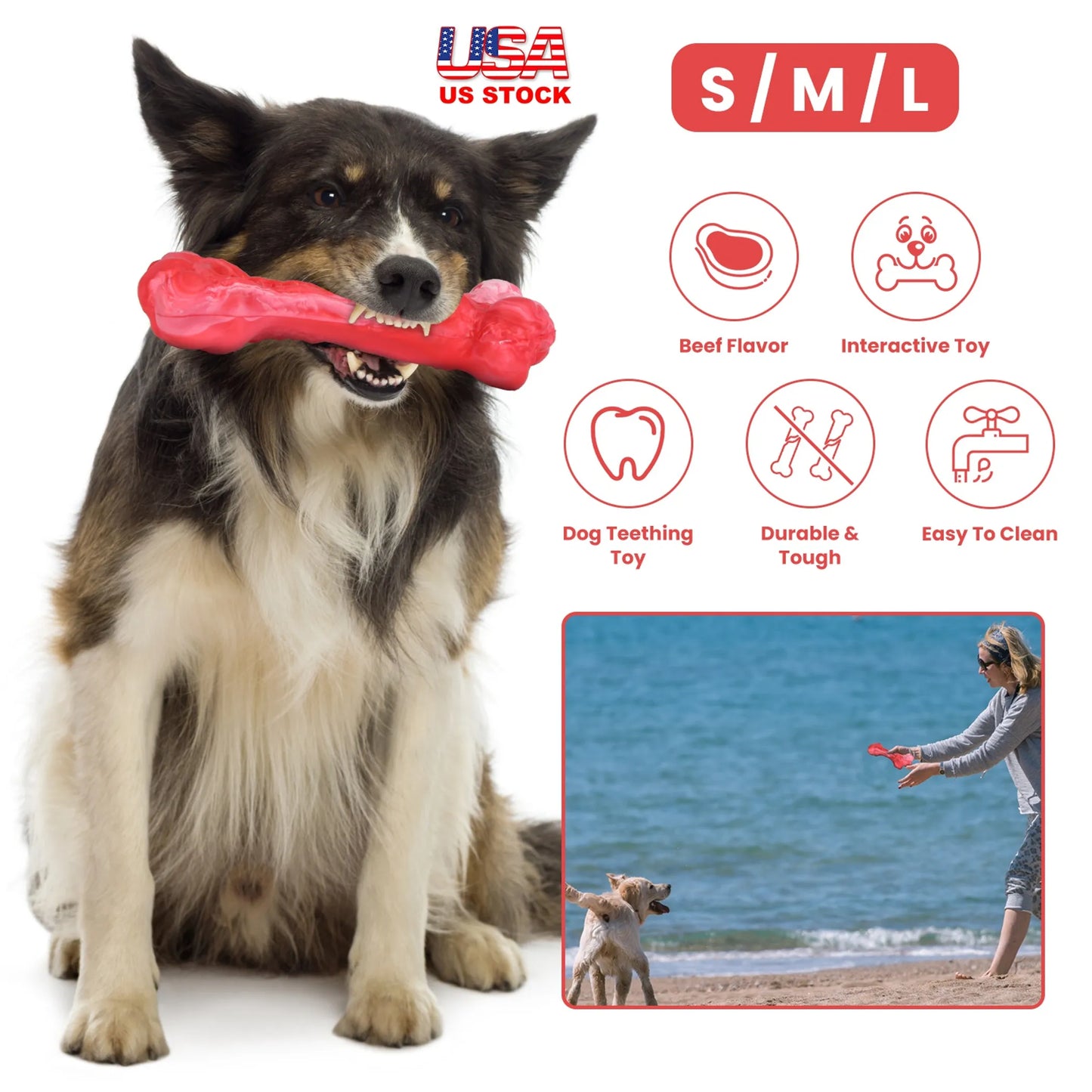 Linx Group Aggressive Chewer Durable Rubber Toy