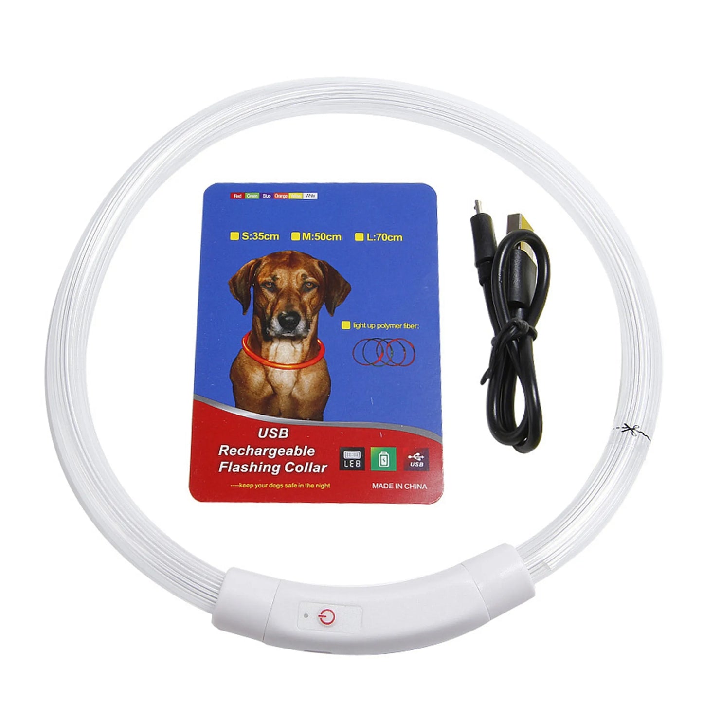 USB Rechargeable LED Dog Collar