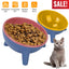 Raised Tilted Elevated Cat Food Bowl Pet