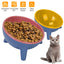 Raised Tilted Elevated Cat Food Bowl Pet
