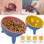 Raised Tilted Elevated Cat Food Bowl Pet