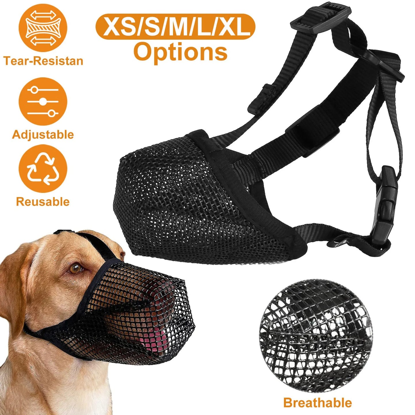 Linx Group Mesh Muzzle for Comfortable Pet Safety