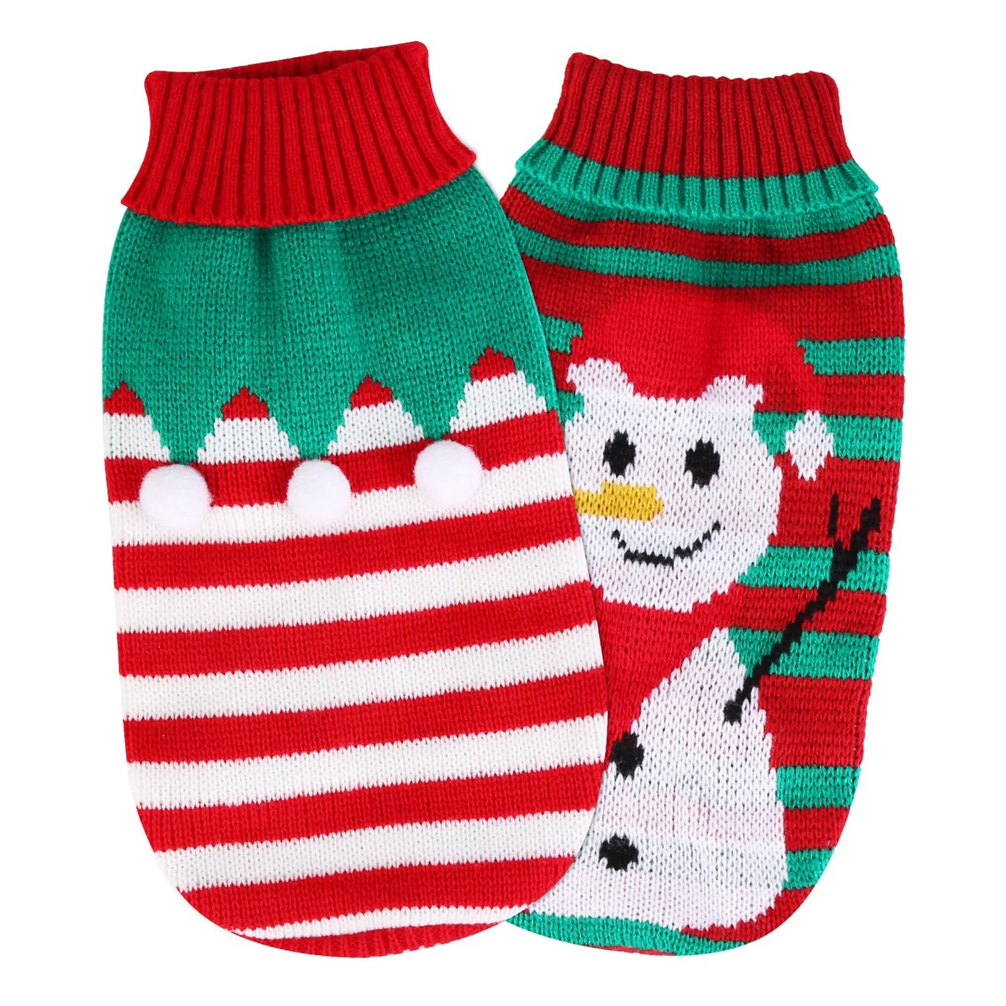 Pet Christmas Turtleneck Sweater Dog Cat Christmas Clothes