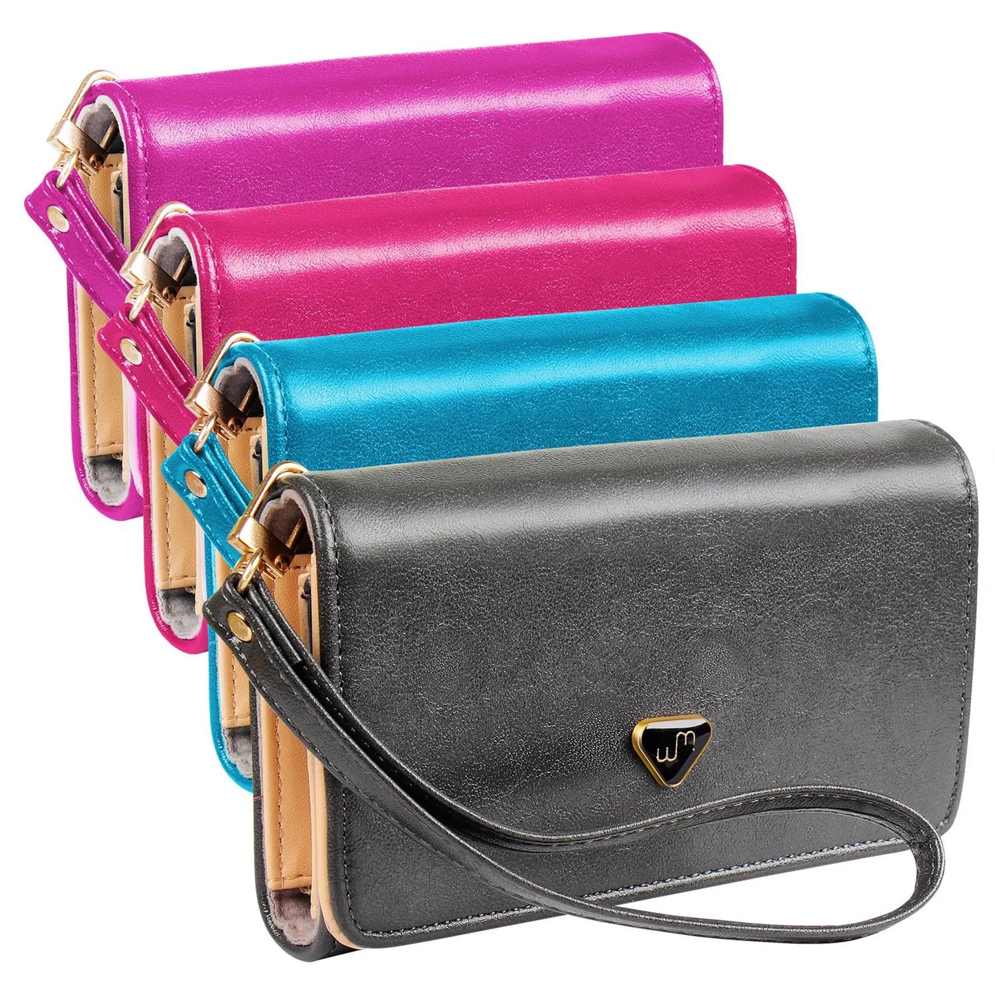 Women Wristlet Wallet PU Leather Lady Purse Credit Card Holder