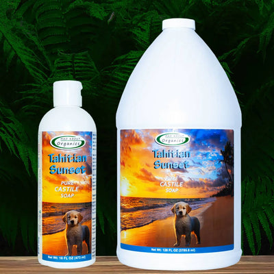 Tahitian Sunset Castile Soap Formulated for Dogs