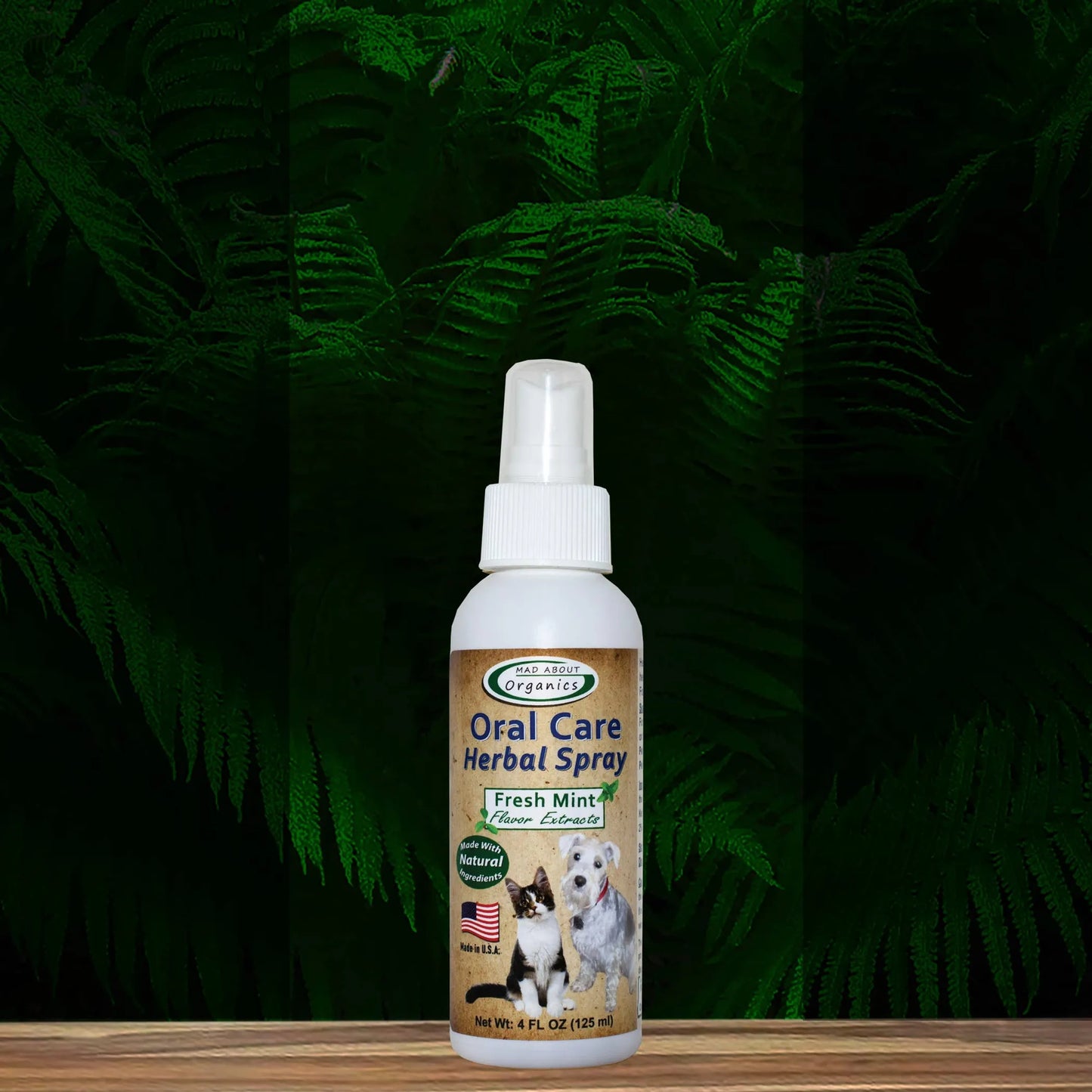 Oral Care Herbal Spray-  Fresh Mint for Cats or Dogs