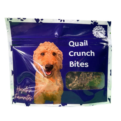 Quail Crunch Bites: Gourmet Dehydrated Dog Treats with Quail Meat & Shells | Premium Healthy Dog Treats for Training | Organic Ingredients for a Happy Palate - Your Pet Connection
