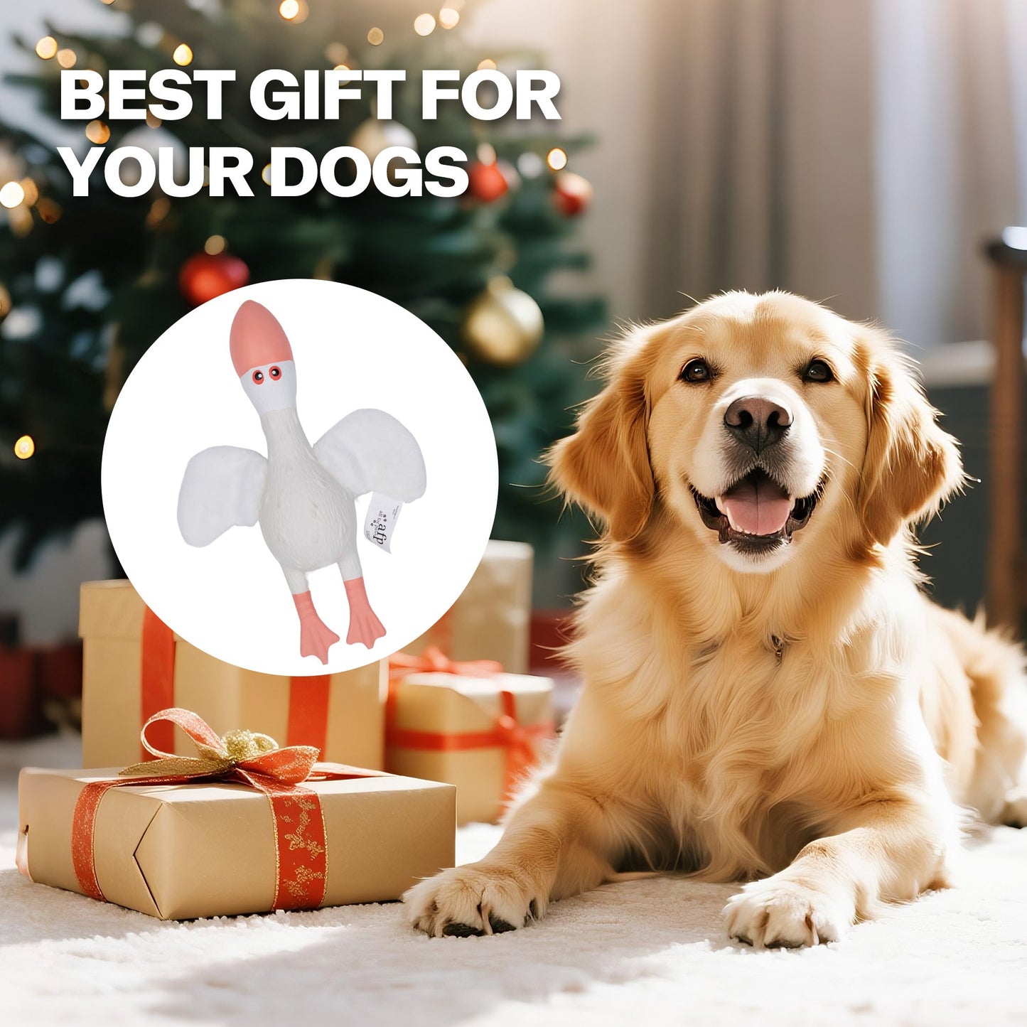 ZooTex - Squeaky Latex Dog Toys - Soft Wing Seagull