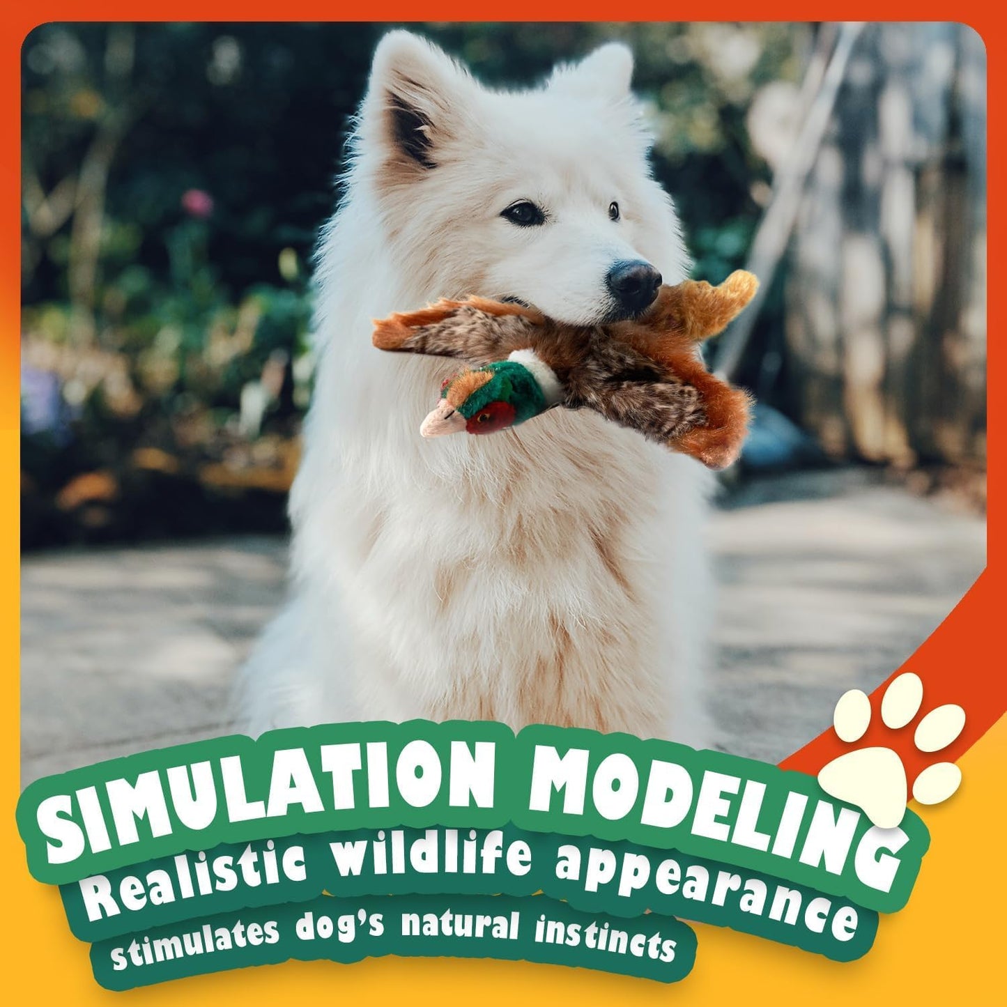 Classic - Dog Toys - Squeaky Dog Pheasant Toys for Dogs