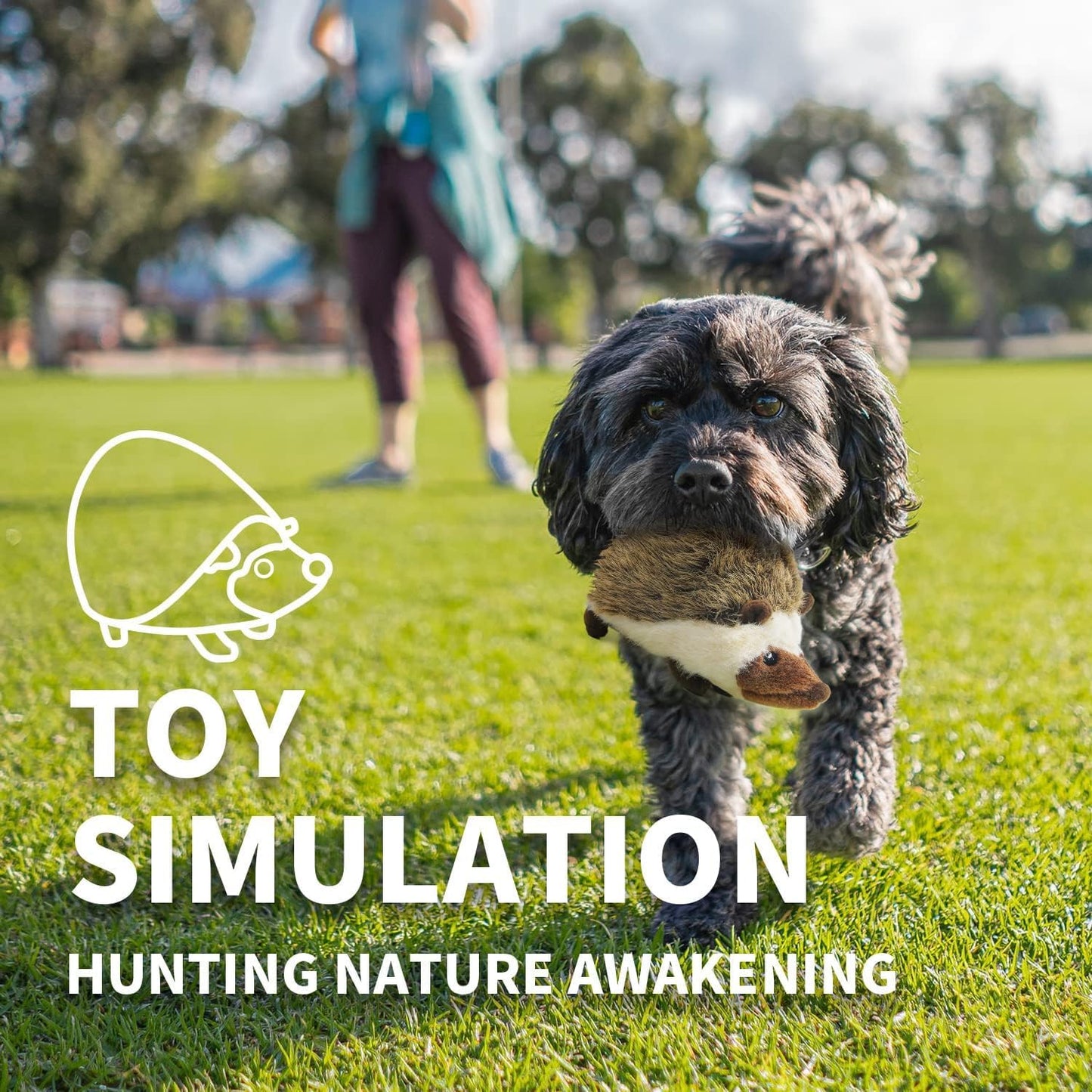 Classic - Dog Toys - Squeaky Dog Hedgehog Toys for Dogs