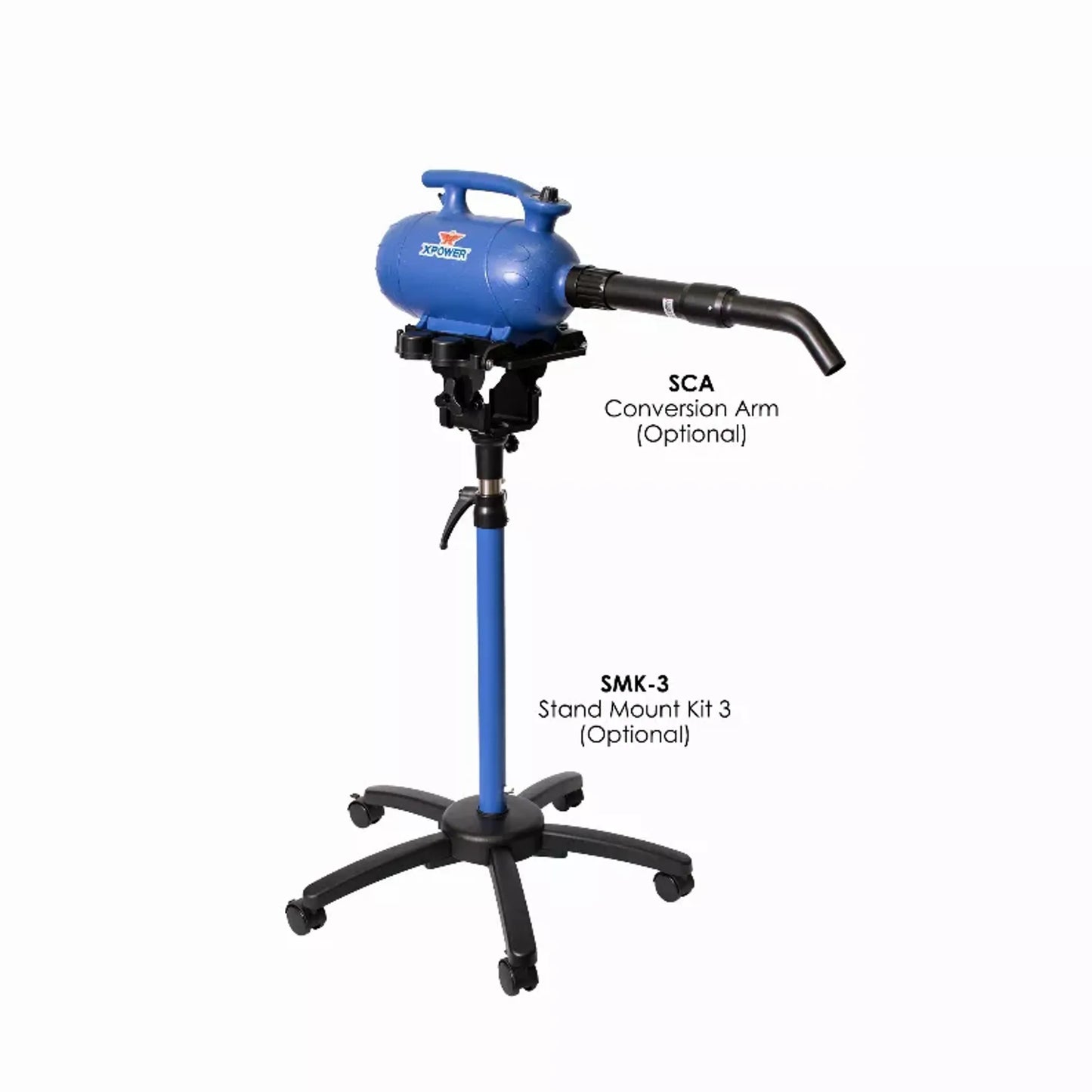 XPOWER B-4 Mobile Pro 3 HP Variable Speed Professional Pet Grooming Dog Force Hair Dryer - Your Pet Connection