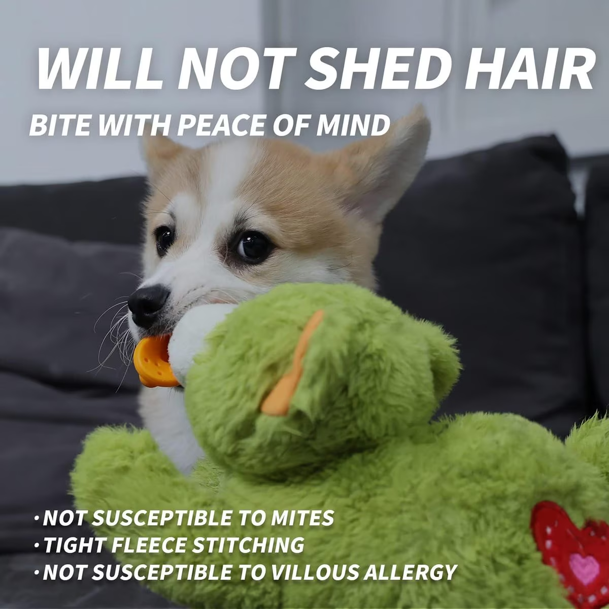 Pups- Puppy Soothing Heartbeat Warm Bear Comfort Dog Sleep Aid Plush Toy - Pacifier Buddy