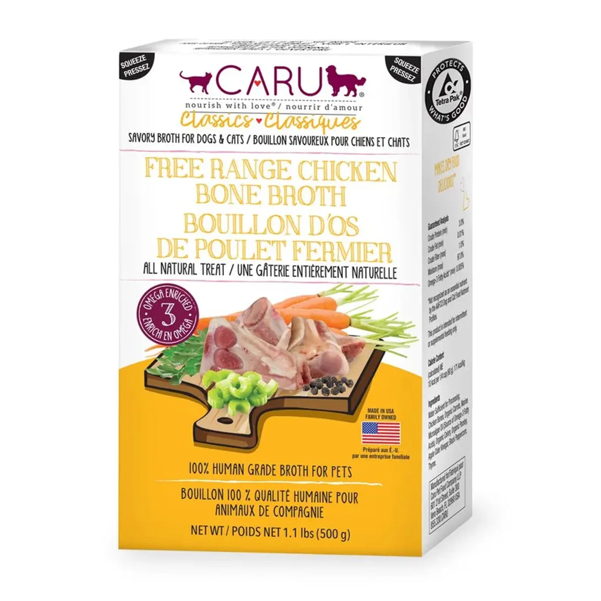 CARU Free Range Chicken Bone Broth for Dogs & Cats - Your Pet Connection