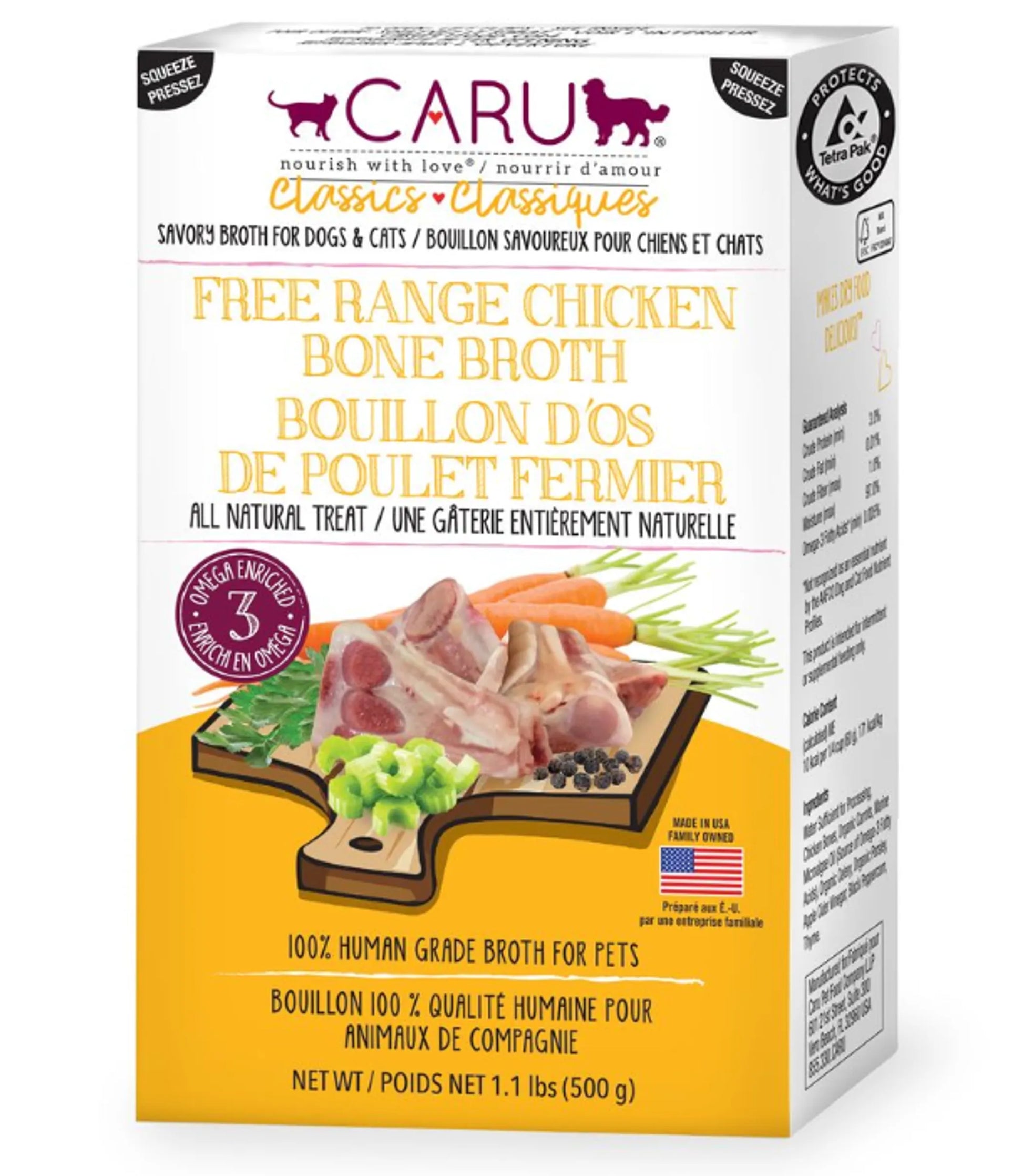 CARU Free Range Chicken Bone Broth for Dogs & Cats - Your Pet Connection