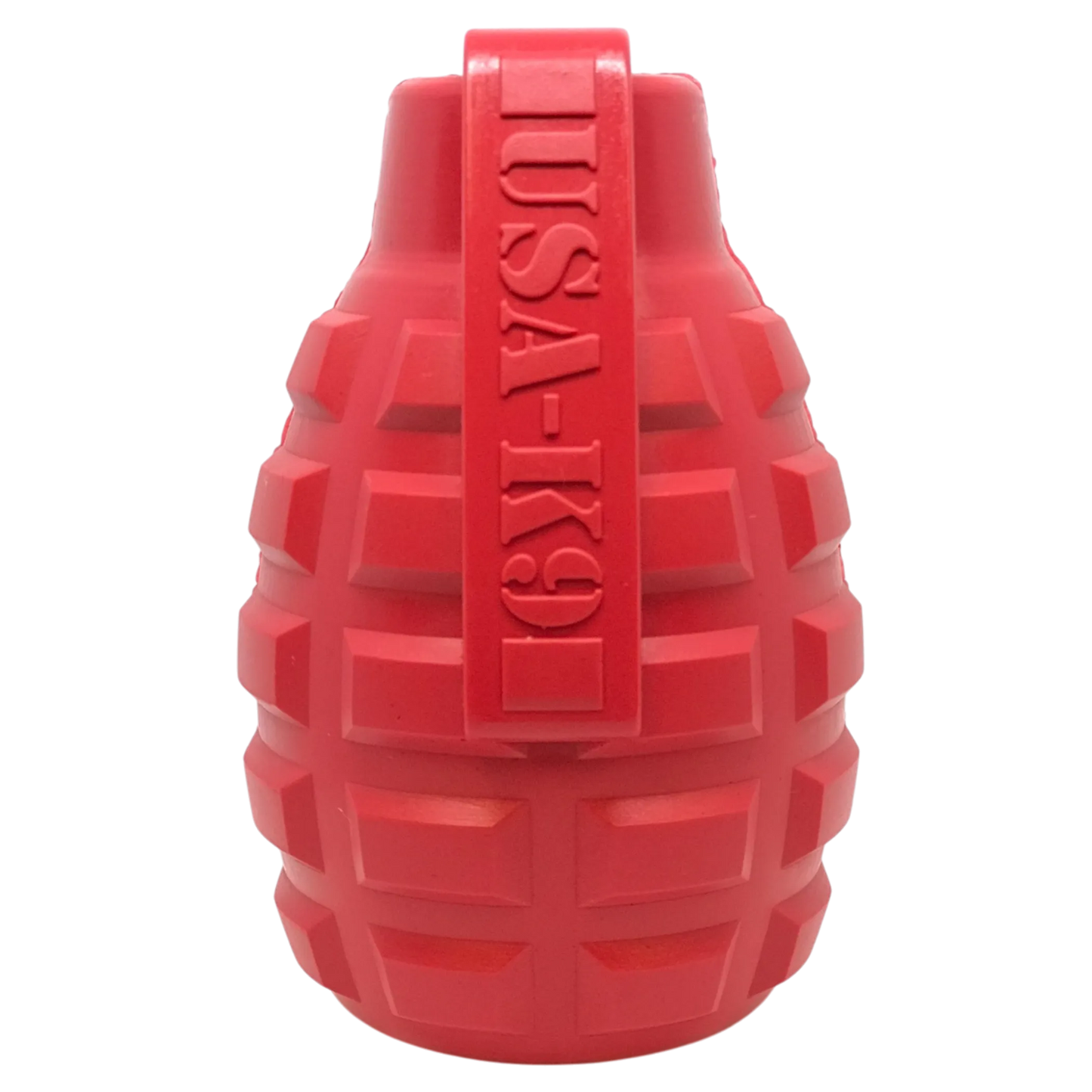 SodaPup USA K9 grenade rubber treat dispenser dog toy