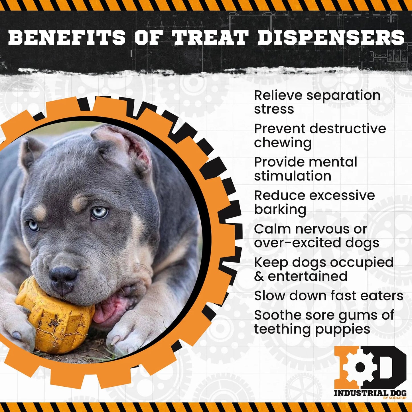 ID Gear Treat Pocket Durable Rubber Treat Holder and Chew Toy - Your Pet Connection