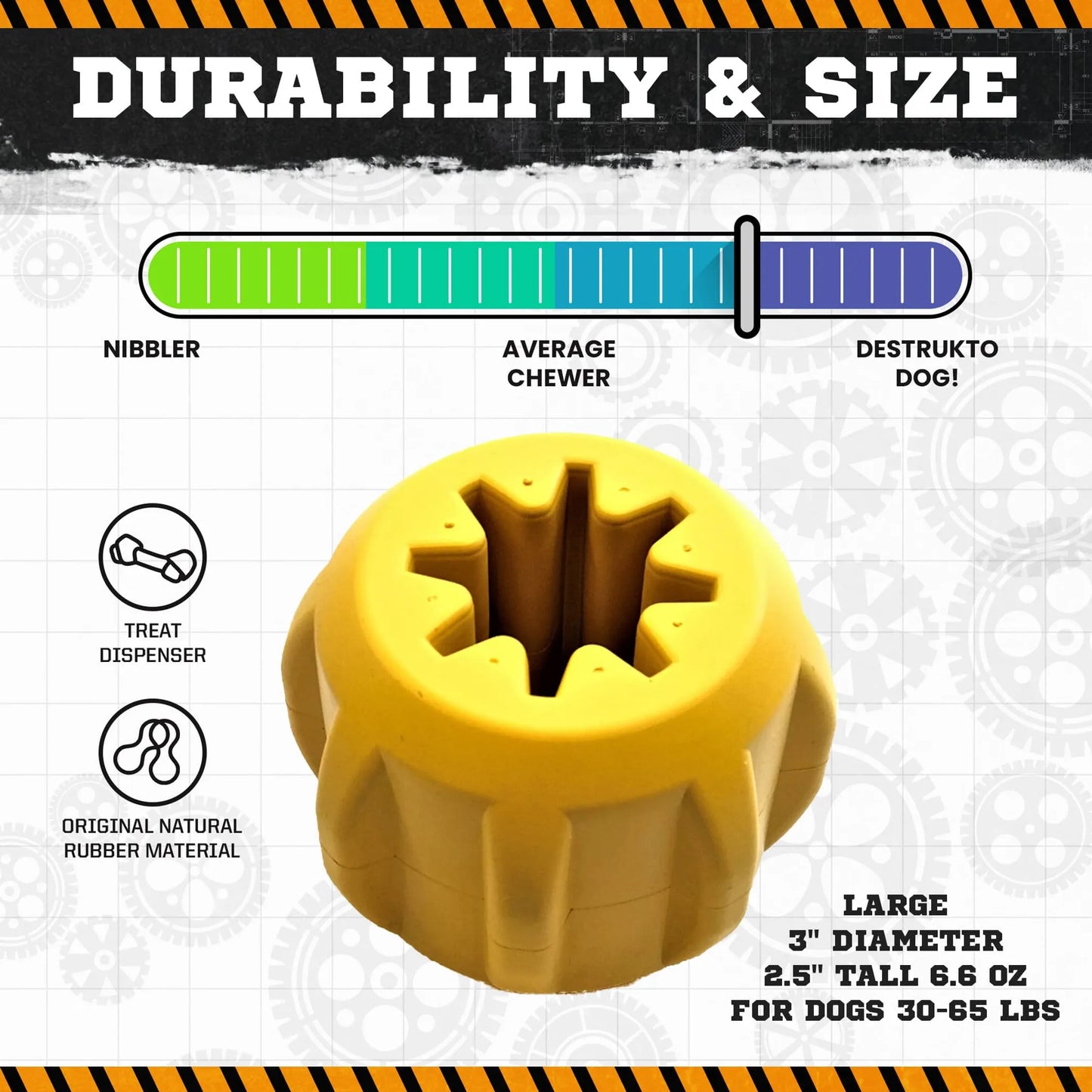 ID Gear Treat Pocket Durable Rubber Treat Holder and Chew Toy - Your Pet Connection