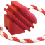 MKB Heart on a String Ultra-Durable Durable Rubber Chew Toy, Reward Toy, Tug Toy, and Retrieving Toy - Your Pet Connection