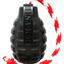 USA-K9 Grenade Durable Rubber Chew Toy, Treat Dispenser, Reward Toy, Tug Toy, and Retrieving Toy