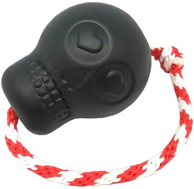 USA-K9 Skull Durable Rubber Chew Toy, Treat Dispenser, Reward Toy, Tug Toy, and Retrieving Toy - Your Pet Connection