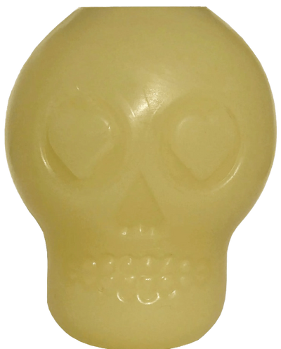 MKB Glow in the Dark Sugar Skull Chew Toy & Treat Dispenser - Your Pet Connection