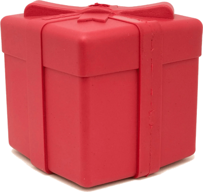 SP Gift Box Durable Rubber Chew Toy & Treat Dispenser - Your Pet Connection
