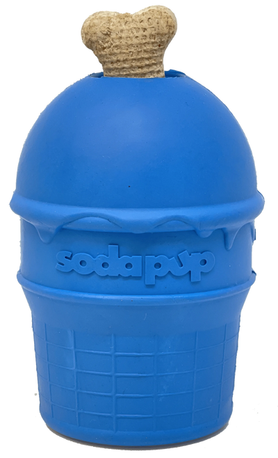 SP Ice Cream Cone Durable Rubber Chew Toy and Treat Dispenser - Your Pet Connection